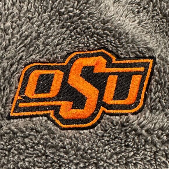 OSU Oklahoma State University Women’s Medium Gray Quarter Zip Top - Picture 5 of 7